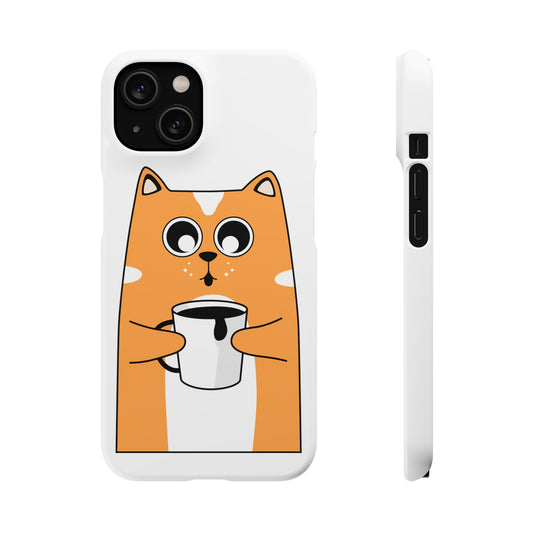 Coffee cat Snap Cases